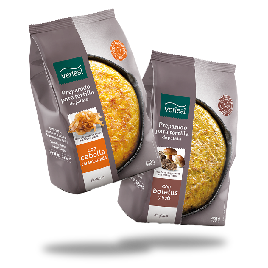 Packs de preparado para tortilla de patata de Verleal