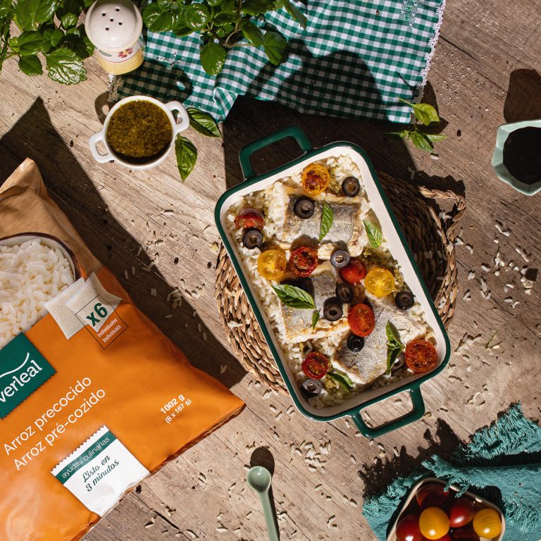 Receta con arroz precocido de Verleal