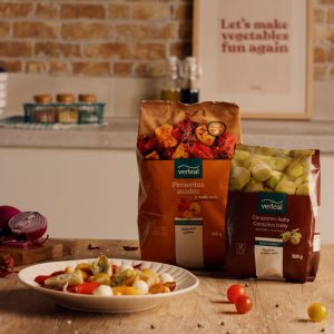 Receta con Pimientos asados y Corazones baby de Verleal