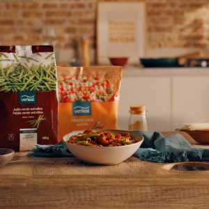 Receta con Judía verde extrafina y mezcla para sofrito de Verleal