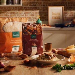Receta con Arroz precocido y mezcla de setas de Verleal