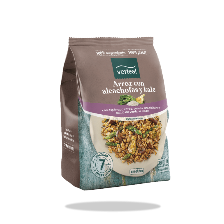 Pack de plato preparado de Arroz con alcachofas y kale de Verleal