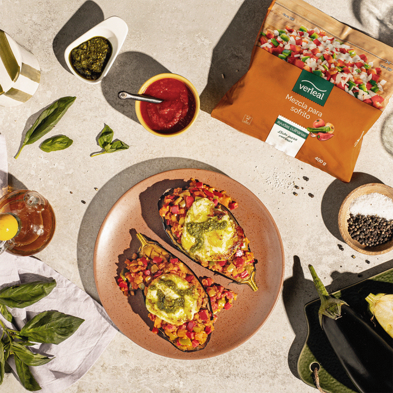 Receta con mezcla para sofrito de Verleal