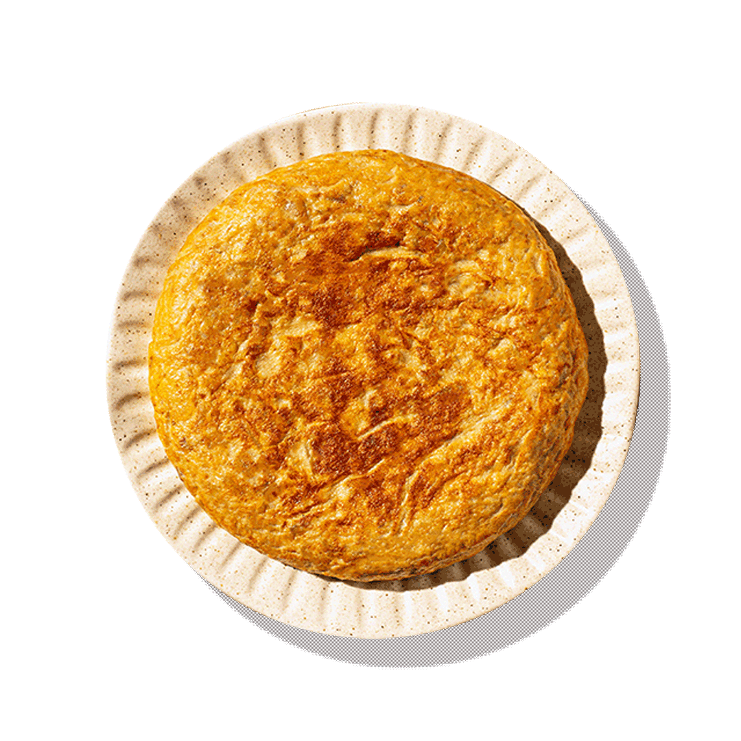 Plato de preparado de tortilla de patata de Verleal