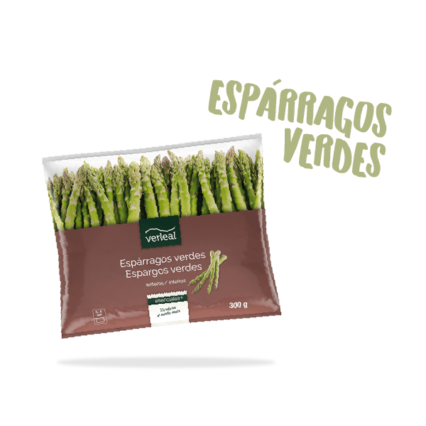 Pack de espárragos verdes enteros de Verleal