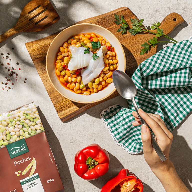 Receta de pochas de Verleal