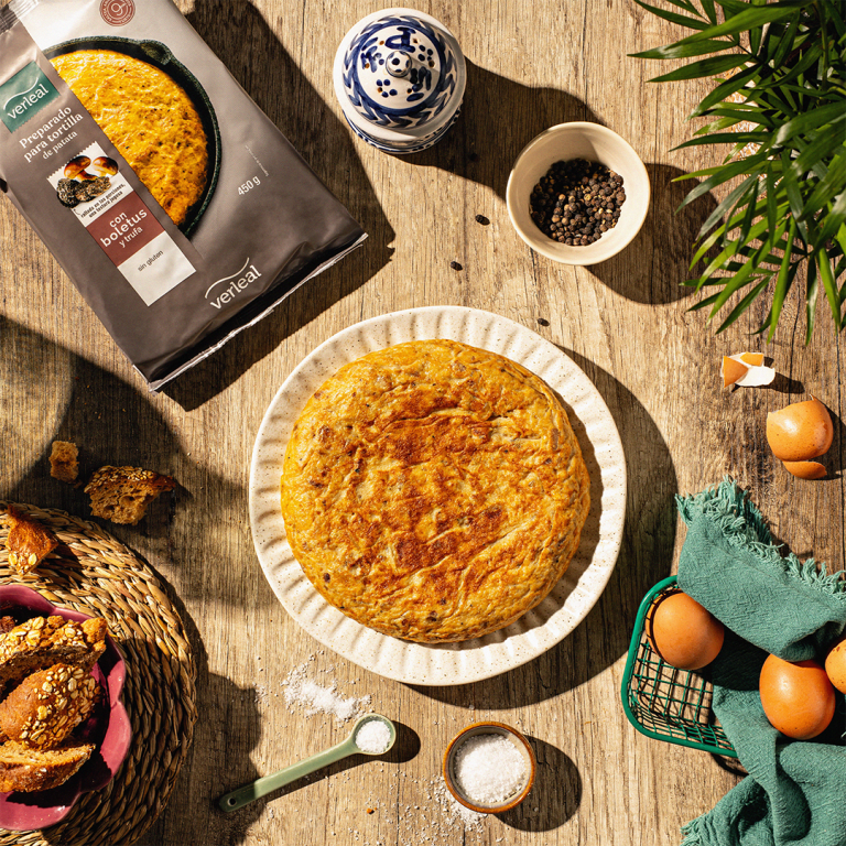 Receta de Tortilla de patata con trufa y boletus de Verleal