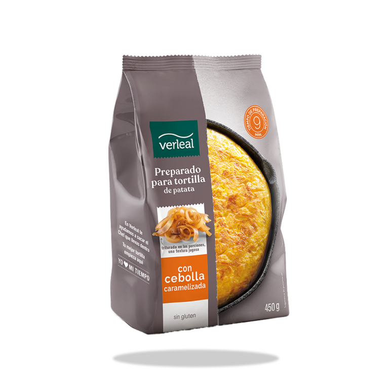 Preparado para tortilla de patata con cebolla caramelizada de Verleal