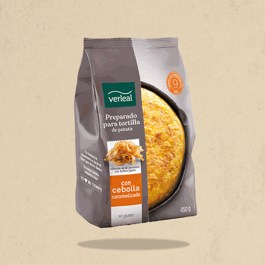 Preparado para tortilla de patata con cebolla caramelizada de Verleal