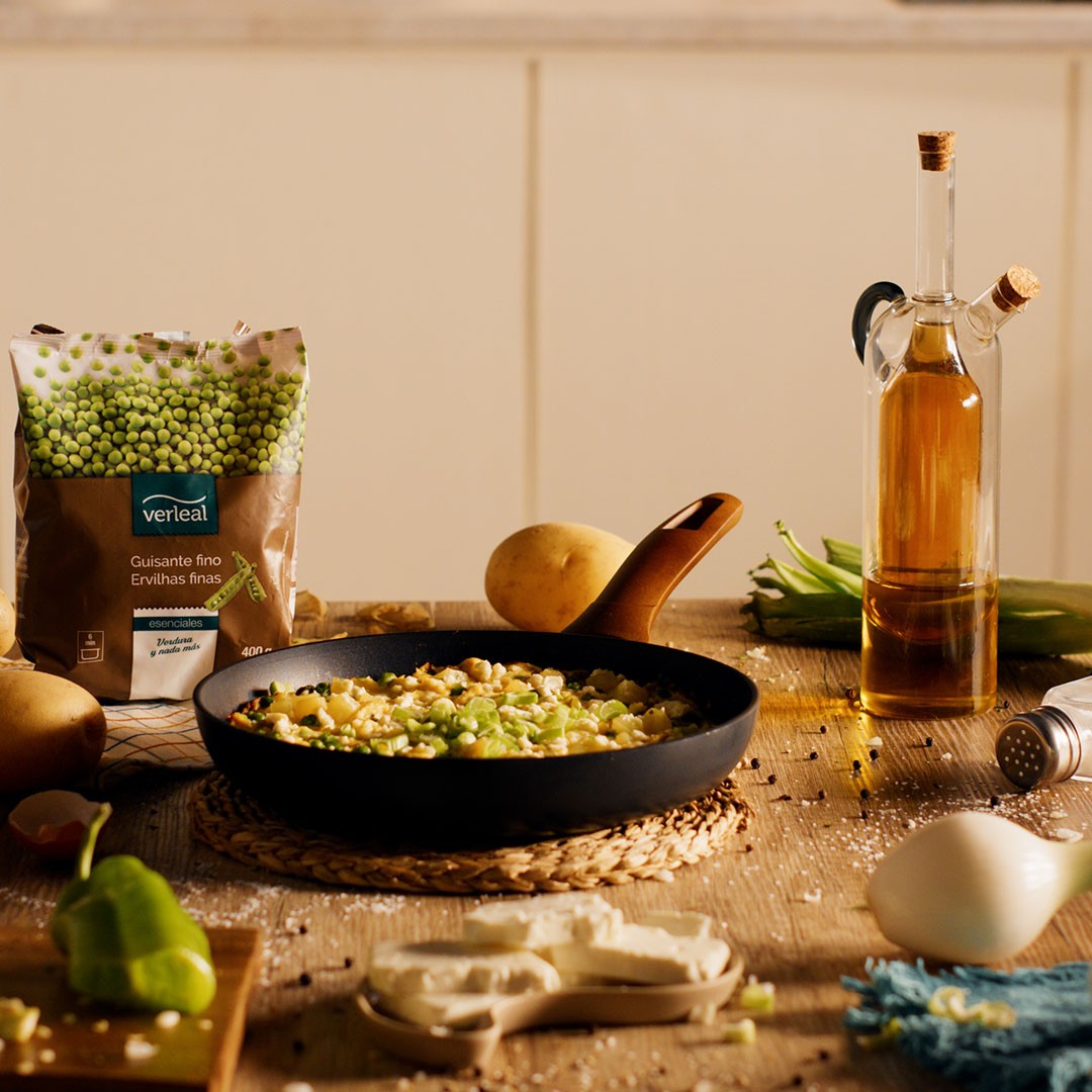 Receta de Friittata de guisantes de Verleal