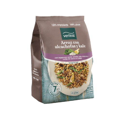 Pack de arroz con alcachofas y kale de Verleal